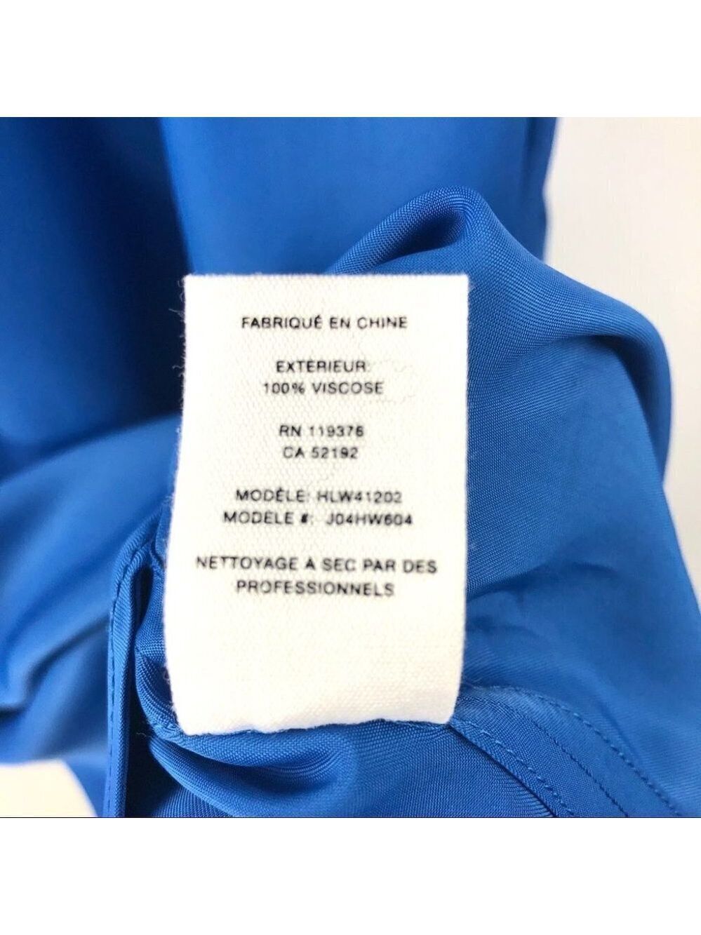 ** NEW Helmut Lang Cerulean Blue Sleeveless Elasticated Viscose Dress Size 0 - Picture 7 of 7